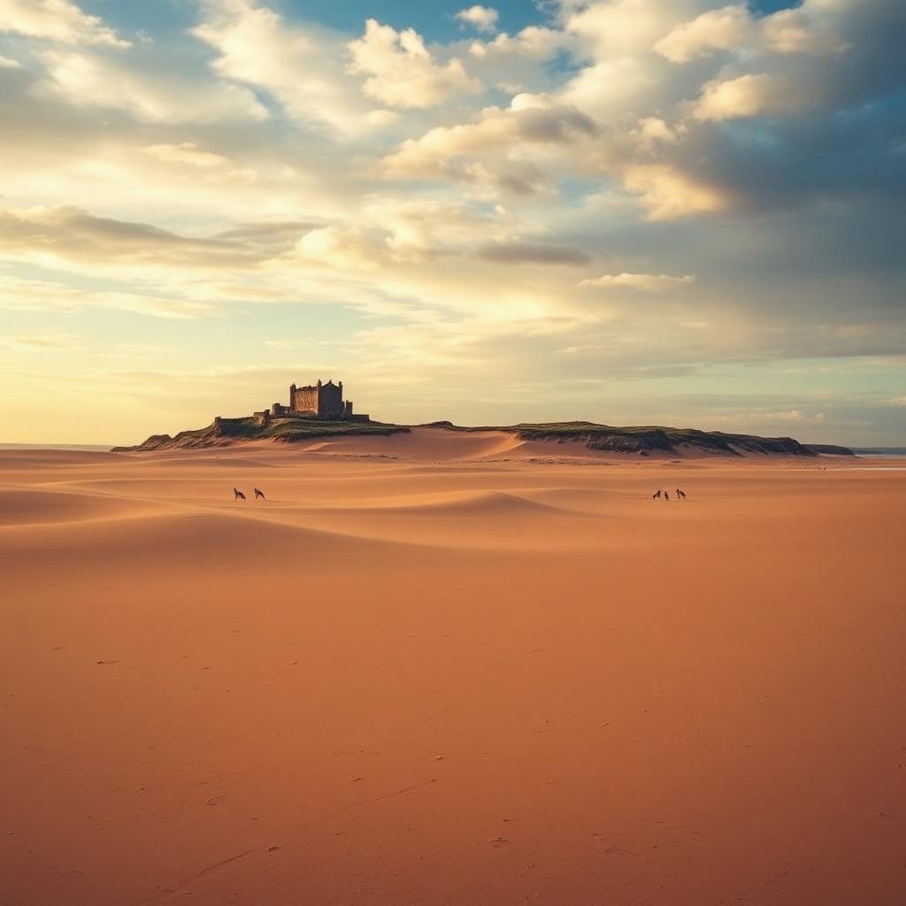 Bamburgh Beach, Northumberland, England
